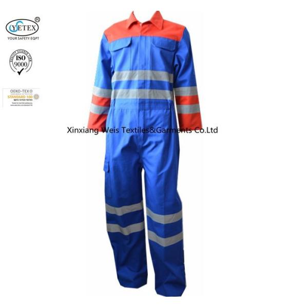 Buy Multi Color Royal Blue Fr Reflective Coveralls With Reflective Tape Industrial at wholesale prices