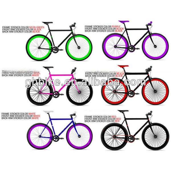 700C Teny Mag 5-Spoke Wheel Fixie Bike Fixed Gear Bike for Men Load Capacity 150KG End