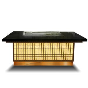 Quality Commercial Teppanyaki Grill Table 8000W Electric 20mm Alloy Steel for sale