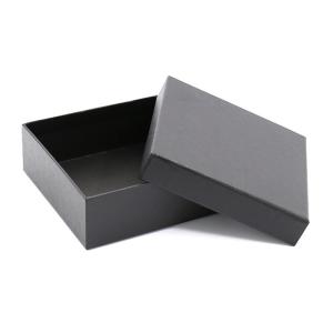Black Cardboard Clothing Boxes Garment Packing Boxes ISO14001 Certificated