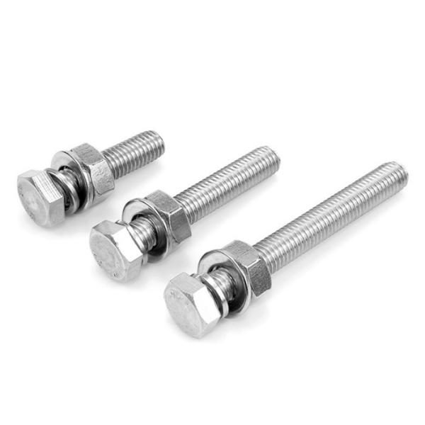 Buy Hex Drive 8.8 Grade Stainless Steel Bolts 120 Thread Length Polished Hex Head Bolts 1 Pitch at wholesale prices