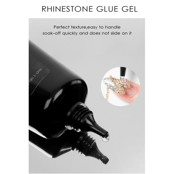 Pure Only Rhinestone Nail Gel Glue 3g Logo Customers' Logo No Label Foil Nail Glue Nail Art Adhesives Press on Nail