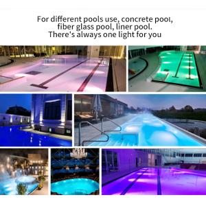 1.5 Inch Anti UV Vinyl Pool Light Underwater Resin Filled AC 12V