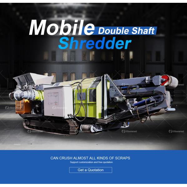 Latest Bestseller Mobile Crawler Mounted Shredding Equipment Waste Movable Shredder