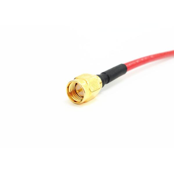 Buy Right Angle RF Cable Assemblies Wire Harness SMA Male To SMA Male Au Plated at wholesale prices