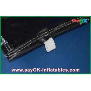 Black Wall Inflatable Cube Tent Double Sewing Show Background