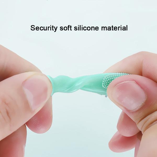 Baby Teether Silicone Factory Price 360 Degree Cleaning Infants Toothbrush Shape