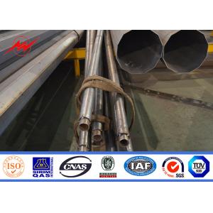 80 Microns Round 8m Street Light Poles Hot Dip Galvanized