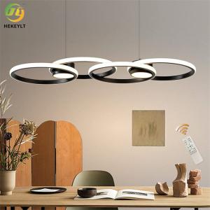 Dimmable Integrated Modern LED Ring Chandelier 56 Watt