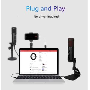 20Hz-20KHz Studio Vocal Microphone RGB Gaming Mic CE ROHS