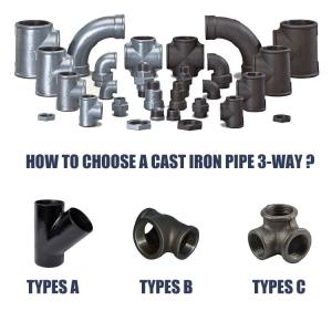 Galvanized steel iron pipe Fitting threaded Malleable Iron Plumbing materials