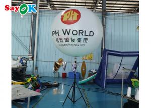 China LED Bracket Floor Inflatable Balloon Interactive Decoration Light Event Luminous Ball Advertising on sale