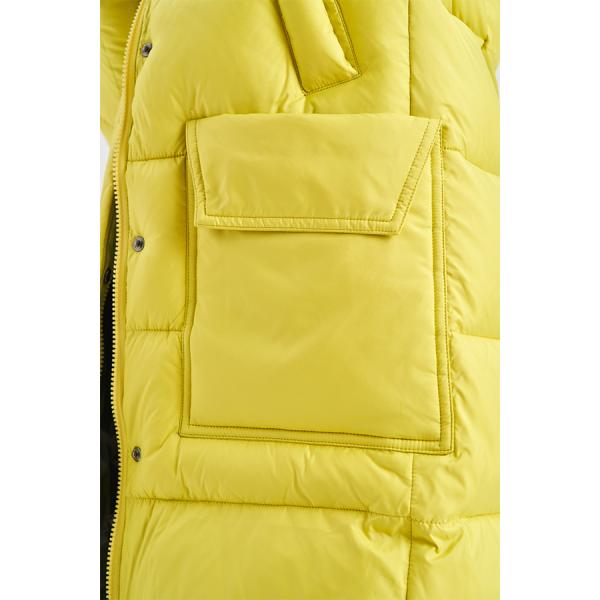 FODARLLOY 2022 Custom OEM Puffer Jacket Women Duck Down Thicken Winter Long Coat Yellow