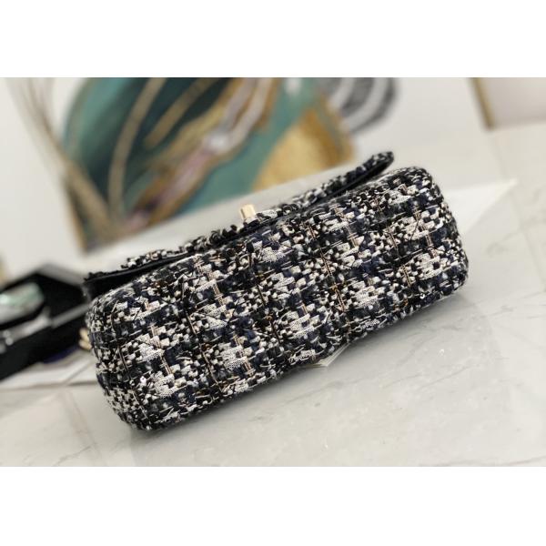 Mouth Cover Luxury Chain Bag Stitching Wool Metal Collocation
