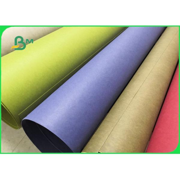 Wear resistance Red / Grey Washable Kraft Paper Fabric For Cosmetic Bag Wear resistance Red / Grey Washable Kraft Paper Fabric For Cosmetic Bag