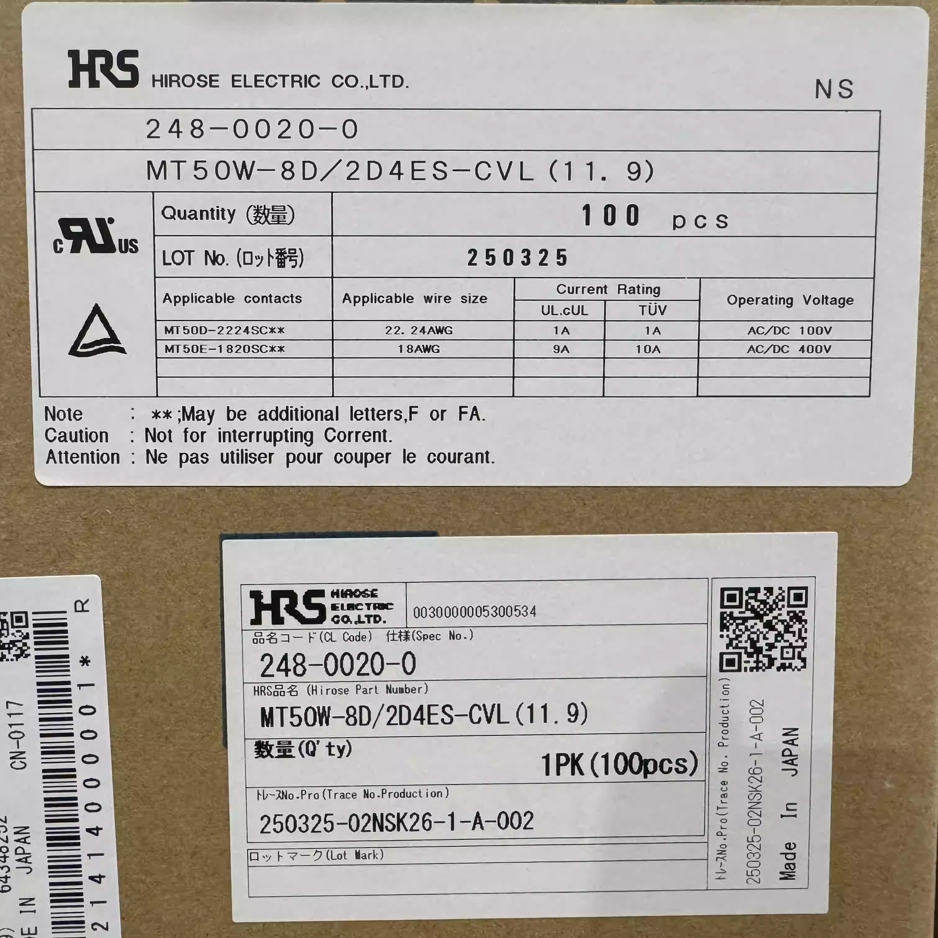 Quality MT50W-8D/2D4ES-CVL(11.9) MT50W-8D/2D4ES-CVS(11.9) Single cable type for sale