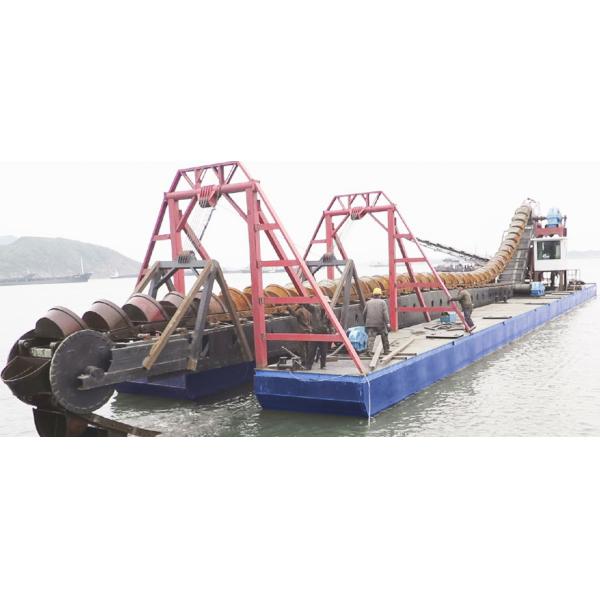 Buy Customized Bucket Chain Dredger 250 Cubic Meter Per Hour 1-25m Dredging Depth at wholesale prices