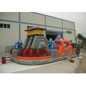 Quality PVC Tarpaulin Outdoor Inflatable Amusement Park With Big Slide for sale