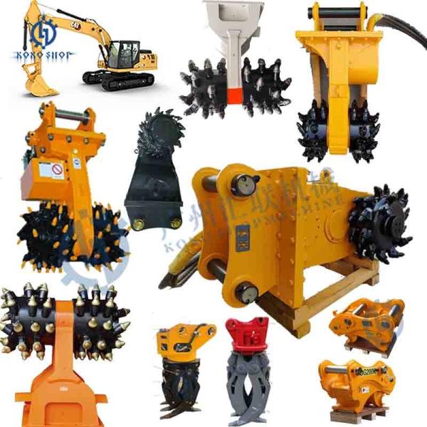 Buy 19-35 Tons Excavator Attachment Excavator Drum Cutter For 330 330C EX300 ZX300 HD1023 SK200 DX200 R200 R210LC Excavator at wholesale prices