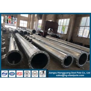 OEM Hot Dip Galvanised Steel Pole For Electrical Power Transformer Substation