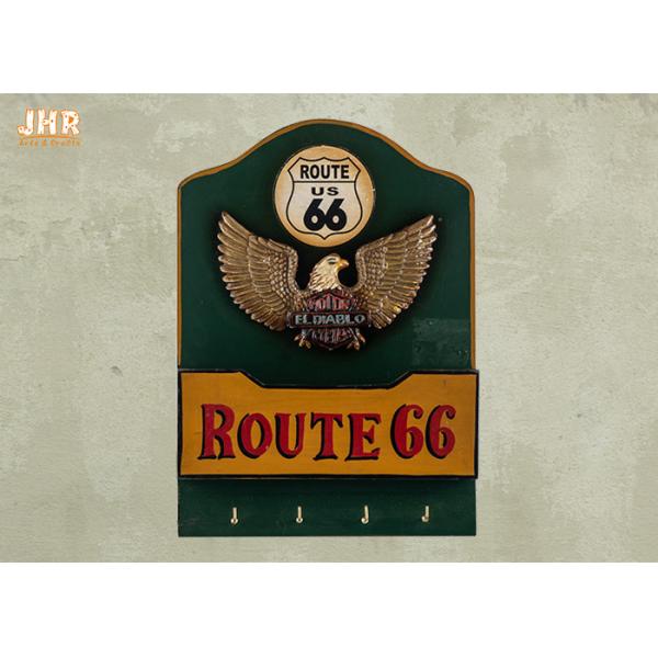Buy Wood Wall Hanger Antique Envelope Rack Decorative Wall Plaques Pub Sign Wall Decor Route 66 at wholesale prices