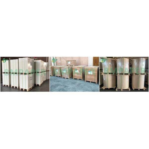 Natural brown back side Top White Coated Paperboard 275gsm Good Water Resistance Fruit Wrapping Paper 50gsm For Outside Brown Paper