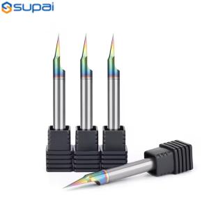 Quality Carbide Cutting Tools Engraving Milling Tools With Color-Coating V Grooving for sale
