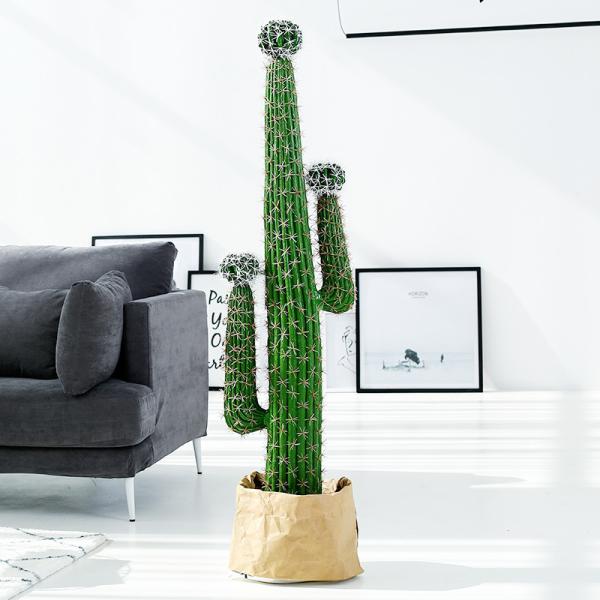 Buy hotel school Lifelike Artificial Cactus Plant Height 150cm Potted at wholesale prices