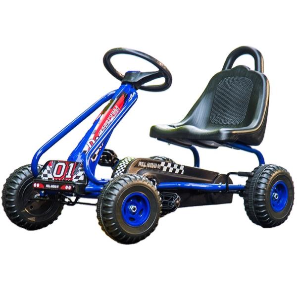 Ride On Toy Adjustable Seat Handbrake 4-Wheel Pedal Go-Karts for Children's Amusement
