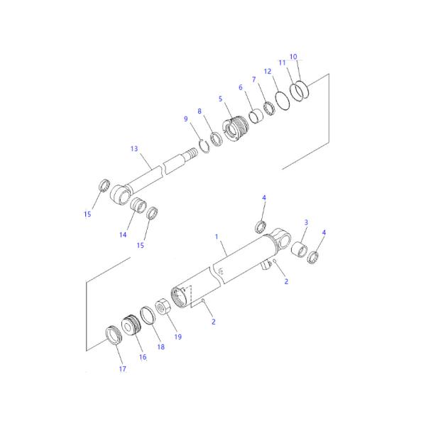 Komatsu 707-98-14910 Arm Seal Kit Fits PC20MR-2 PC27MR-3 40MM Rod 65MM Bore Cylinder
