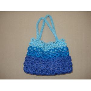 Bag Crochet Blue ocean women fashion bag tote Ring purse