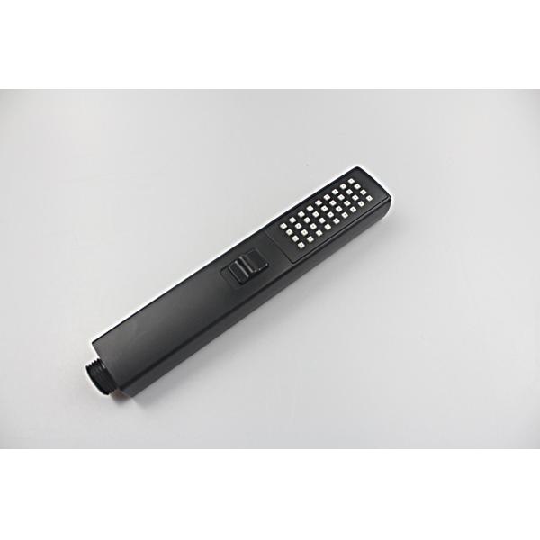 Bathroom Square Handheld Shower Head Black Color