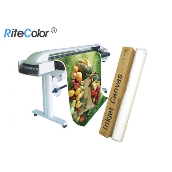 Buy Premium 320gsm Matte Poly Cotton Canvas Rolls For Printing Aqueous Pigment Ink at wholesale prices