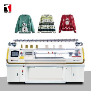 China Knitted Sweater Flat Knitting Machine With Synthetic Fibers Yarn on sale