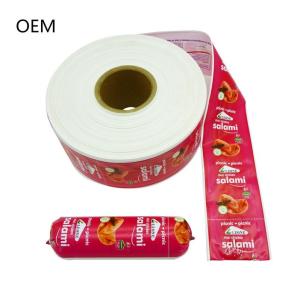 OEM Flexography Printing Custom Logo Sausage Packaging Plastic Casings Safe