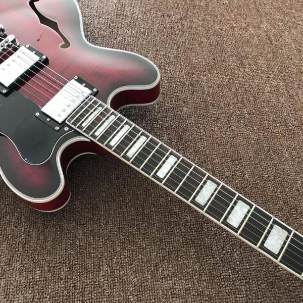 Hollow body JAZZ electric guitar maple top Jazz guitar, double F hole