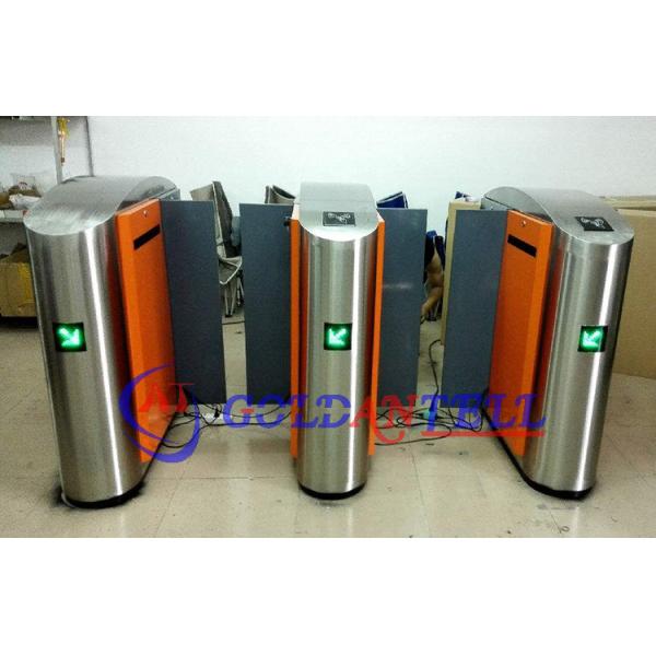 Stainless Steel Waist Height Turnstile ESD BLDC Motor Security Door For Gym