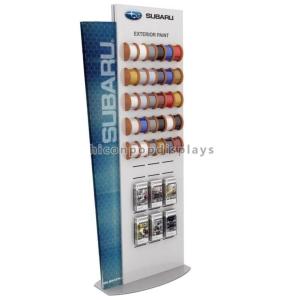 Quality Car Accessories Retail Store Slatwall Display Stands Double Sided With Custom Logo for sale