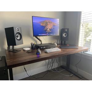 Powder Coating Metal Desktop Speaker Stand for Enhanced Audio Experience