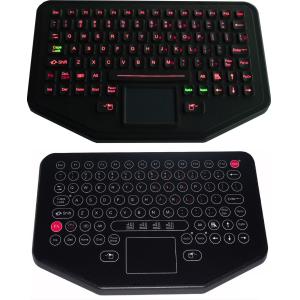 Water proof movable desktop industrial membrane keyboard with sealed touchpad