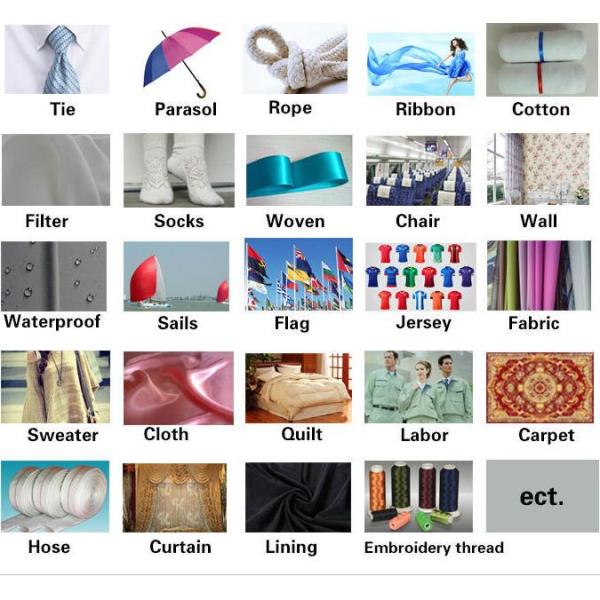 Raw White / Dyed Semi Dull Polyester Monofilament Yarn 0.07mm 0.11mm For Mesh Knitting