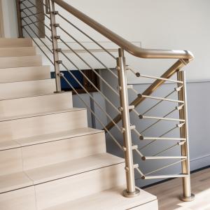 Customized Home Aluminum Stair Railing High Rust Resistance AAMA