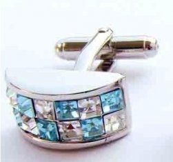 Quality Sterling silver die casting epoxy coating Custom Cufflinks for sale