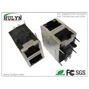 Quality 2X1 Stacked Gigabit RJ45 Jack With transformer for sale