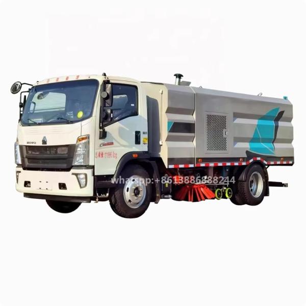 Buy Howo  10000 Liters Road Washer  Road Sweeping Truck    Cleaning Truck at wholesale prices