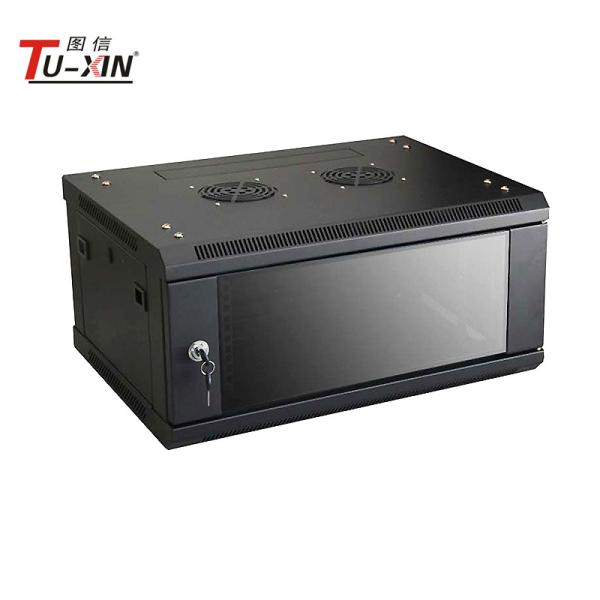 Buy 19 Inch 4U 600 X 450mm Small Data Cabinet , Wall Mount Rack Enclosure Server Cabinet at wholesale prices