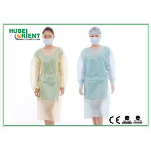 Polypropylene Long Sleeve Isolation Gown disposable Medical Lab Coat With