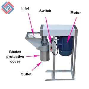 SUS 304 Ginger Processing Machine , Electric Industrial Vegetable Crusher
