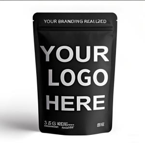 Custom Printing Matte Stand Up Ziplock Mylar Bags Resealable Smell Proof Food