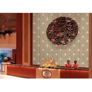 China Irregular Cube 3d Home Wallpaper , Soundproof Beautiful Contemporary Wall Coverings For Walls on sale